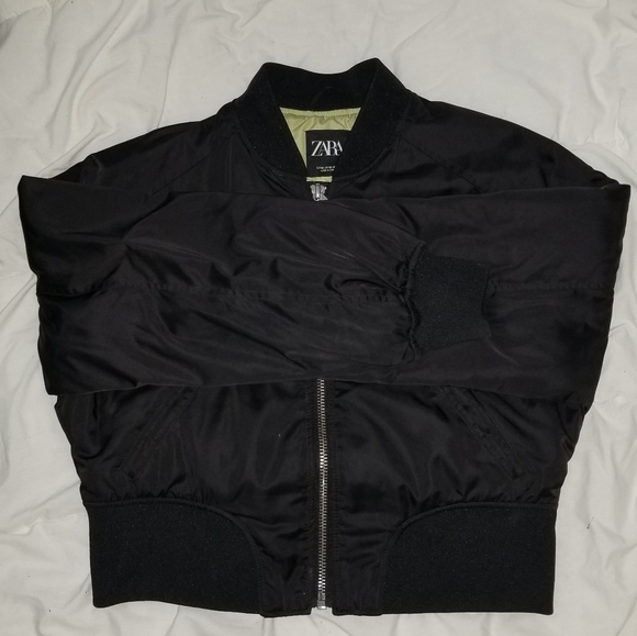 Cropped Bomber Jacket - Picture 2 of 4